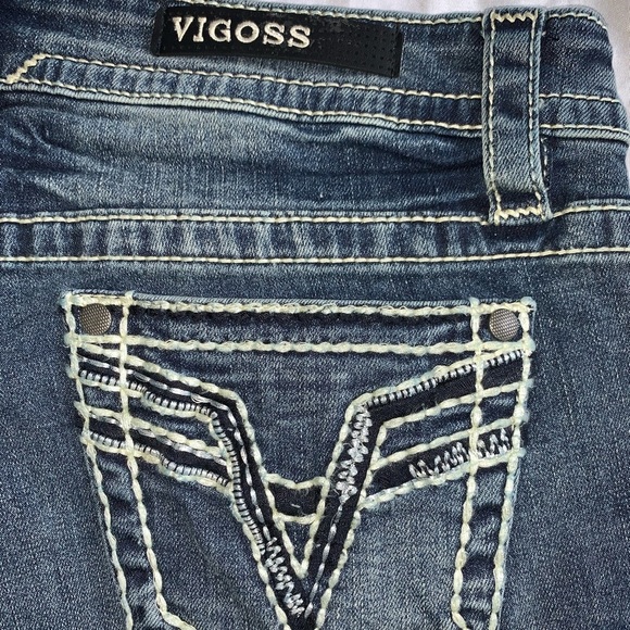 NEW Women’s Vigoss Cropped Dark Denim Jeans sz 4
